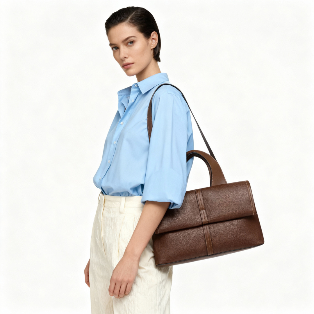 EMPORIO SELENE Coffee HANDBAG